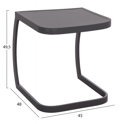ΒΟΗΘΗΤΙΚΟ ΤΡΑΠΕΖΙ ΞΑΠΛΩΣΤΡΑΣ RICKON HM6324.01 ΑΛΟΥΜΙΝΙΟ ΣΕ ΓΚΡΙ 45x48x49,5Υεκ