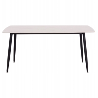 ΤΡΑΠΕΖΙ RAVEN HM18150.01 ΚΕΡΑΜΙΚΟ TOP ΛΕΥΚΟ ΜΑΡΜΑΡΟ-ΜΑΥΡΟ ΜΕΤΑΛΛΟ 160x80x74Υεκ.