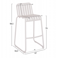 ΣΚΑΜΠΟ ΜΠΑΡ ΑΛΟΥΜΙΝΙΟΥ RACHEL HM6341.02 ΛΕΥΚΟ 47x56,5x98,5Υεκ. ΣΚΑΜΠΟ ΜΠΑΡ ΑΛΟΥΜΙΝΙΟΥ RACHEL HM6341.02 ΛΕΥΚΟ 47x56,5x98,5Υεκ.