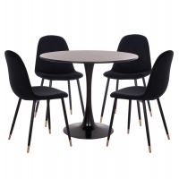 ΣΕΤ ΤΡΑΠΕΖΑΡΙΑΣ 5ΤΜΧ BROLIN HM21191 MDF TOP-ΜΕΤΑΛΛΙΚΑ ΠΟΔΙΑ-ΒΕΛΟΥΔΟ--ΜΑΥΡΟ ΣΕΤ ΤΡΑΠΕΖΑΡΙΑΣ 5ΤΜΧ BROLIN HM21191 MDF TOP-ΜΕΤΑΛΛΙΚΑ ΠΟΔΙΑ-ΒΕΛΟΥΔΟ--ΜΑΥΡΟ
