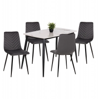 ΣΕΤ ΤΡΑΠΕΖΑΡΙΑΣ 5ΤΜΧ LATRELL HM21192 ΤΡΑΠΕΖΙ ΚΕΡΑΜΙΚΟ TOP-ΒΕΛΟΥΔΟ ΓΚΡΙ ΚΑΡΕΚΛΕΣ ΣΕΤ ΤΡΑΠΕΖΑΡΙΑΣ 5ΤΜΧ LATRELL HM21192 ΤΡΑΠΕΖΙ ΚΕΡΑΜΙΚΟ TOP-ΒΕΛΟΥΔΟ ΓΚΡΙ ΚΑΡΕΚΛΕΣ