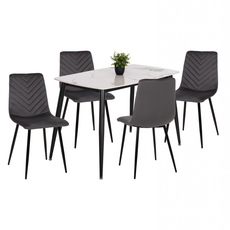 ΣΕΤ ΤΡΑΠΕΖΑΡΙΑΣ 5ΤΜΧ LATRELL HM21192 ΤΡΑΠΕΖΙ ΚΕΡΑΜΙΚΟ TOP-ΒΕΛΟΥΔΟ ΓΚΡΙ ΚΑΡΕΚΛΕΣ ΣΕΤ ΤΡΑΠΕΖΑΡΙΑΣ 5ΤΜΧ LATRELL HM21192 ΤΡΑΠΕΖΙ ΚΕΡΑΜΙΚΟ TOP-ΒΕΛΟΥΔΟ ΓΚΡΙ ΚΑΡΕΚΛΕΣ