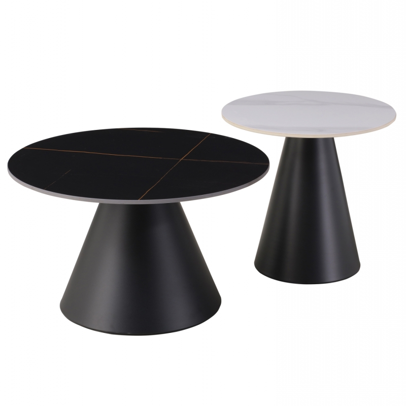 ΤΡΑΠΕΖΙΑ ΣΑΛΟΝΙΟΥ RIDGE HM18266.10 ΚΕΡΑΜΙΚΑ TOP ΜΕ ΟΨΗ ΜΑΥΡΟΥ-ΛΕΥΚΟΥ ΜΑΡΜΑΡΟΥ Φ50εκ & Φ70εκ ΤΡΑΠΕΖΙΑ ΣΑΛΟΝΙΟΥ RIDGE HM18266.10 ΚΕΡΑΜΙΚΑ TOP ΜΕ ΟΨΗ ΜΑΥΡΟΥ-ΛΕΥΚΟΥ ΜΑΡΜΑΡΟΥ Φ50εκ & Φ70εκ