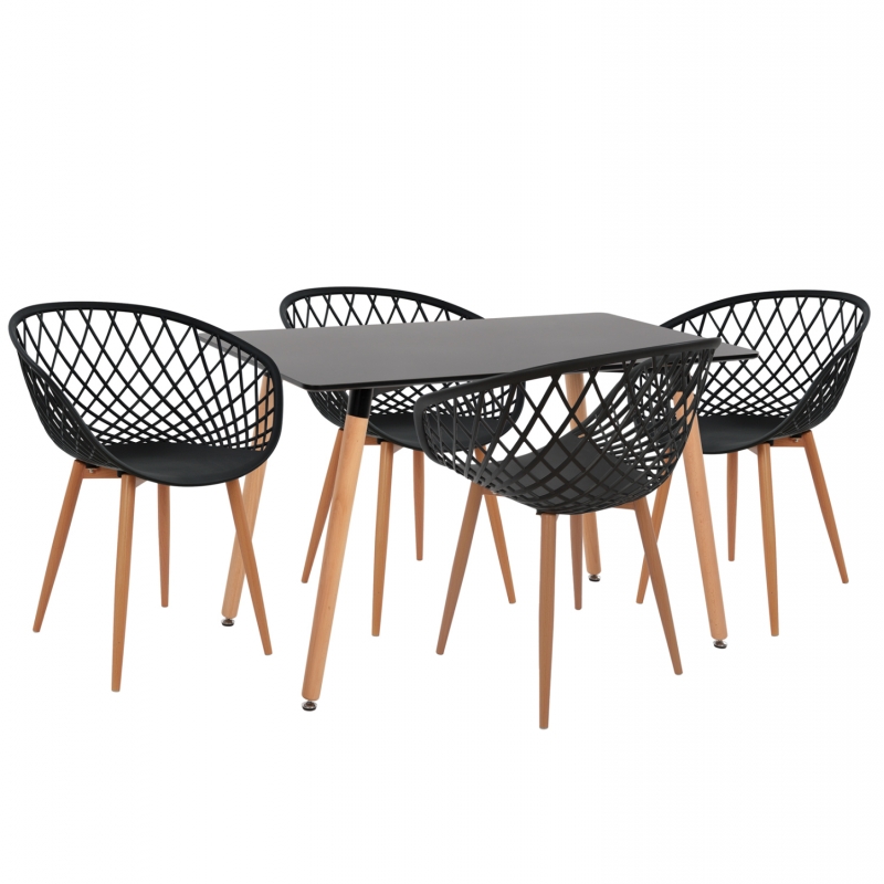 ΣΕΤ ΤΡΑΠΕΖΑΡΙΑΣ 5ΤΜΧ ARIADNE HM21174 MDF TOP & ΠΟΛΥΠΡΟΠΥΛΕΝΙΟ ΣΕ ΜΑΥΡΟ ΣΕΤ ΤΡΑΠΕΖΑΡΙΑΣ 5ΤΜΧ ARIADNE HM21174 MDF TOP & ΠΟΛΥΠΡΟΠΥΛΕΝΙΟ ΣΕ ΜΑΥΡΟ