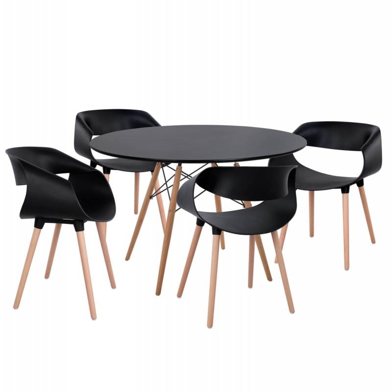 ΣΕΤ ΤΡΑΠΕΖΑΡΙΑΣ 5ΤΜΧ MAGGIE HM21187 MDF TOP & ΠΟΛΥΠΡΟΠΥΛΕΝΙΟ ΣΕ ΜΑΥΡΟ ΧΡΩΜΑ ΣΕΤ ΤΡΑΠΕΖΑΡΙΑΣ 5ΤΜΧ MAGGIE HM21187 MDF TOP & ΠΟΛΥΠΡΟΠΥΛΕΝΙΟ ΣΕ ΜΑΥΡΟ ΧΡΩΜΑ