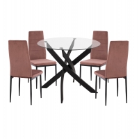 ΣΕΤ ΤΡΑΠΕΖΑΡΙΑΣ 5ΤΜΧ LADY HM21199.02 ΓΥΑΛΙ--ΜΕΤΑΛΛΟ ΣΕ ΜΑΥΡΟ & ΒΕΛΟΥΔΟ ΣΑΠΙΟ ΜΗΛΟ ΣΕΤ ΤΡΑΠΕΖΑΡΙΑΣ 5ΤΜΧ LADY HM21199.02 ΓΥΑΛΙ--ΜΕΤΑΛΛΟ ΣΕ ΜΑΥΡΟ & ΒΕΛΟΥΔΟ ΣΑΠΙΟ ΜΗΛΟ