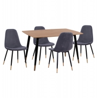 ΣΕΤ ΤΡΑΠΕΖΑΡΙΑΣ 5ΤΜΧ ALIZA HM11196.01 MDF TOP-ΒΕΛΟΥΔΟ ΓΚΡΙ & ΜΕΤΑΛΛΟ ΜΑΥΡΟ ΣΕΤ ΤΡΑΠΕΖΑΡΙΑΣ 5ΤΜΧ ALIZA HM11196.01 MDF TOP-ΒΕΛΟΥΔΟ ΓΚΡΙ & ΜΕΤΑΛΛΟ ΜΑΥΡΟ