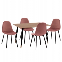 ΣΕΤ ΤΡΑΠΕΖΑΡΙΑΣ 5ΤΜΧ ALIZA HM21201 MDF TOP-ΒΕΛΟΥΔΟ ΣΑΠΙΟ ΜΗΛΟ & ΜΕΤΑΛΛΟ ΜΑΥΡΟ ΣΕΤ ΤΡΑΠΕΖΑΡΙΑΣ 5ΤΜΧ ALIZA HM21201 MDF TOP-ΒΕΛΟΥΔΟ ΣΑΠΙΟ ΜΗΛΟ & ΜΕΤΑΛΛΟ ΜΑΥΡΟ