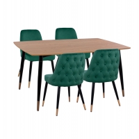 ΣΕΤ ΤΡΑΠΕΖΑΡΙΑΣ 5ΤΜΧ JOLIE HM11198.03 MDF TOP-ΒΕΛΟΥΔΟ ΚΥΠΑΡΙΣΣΙ & ΜΕΤΑΛΛΟ ΜΑΥΡΟ ΣΕΤ ΤΡΑΠΕΖΑΡΙΑΣ 5ΤΜΧ JOLIE HM11198.03 MDF TOP-ΒΕΛΟΥΔΟ ΚΥΠΑΡΙΣΣΙ & ΜΕΤΑΛΛΟ ΜΑΥΡΟ