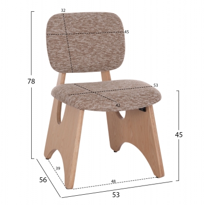 ΚΑΡΕΚΛΑ ΤΡΑΠΕΖΑΡΙΑΣ BELLISI HM18248.01 ΚΑΦΕ ΥΦΑΣΜΑ-PLYWOOD ΧΡΩΜΑ ΔΡΥΟΣ 53x56x78Υεκ. ΚΑΡΕΚΛΑ ΤΡΑΠΕΖΑΡΙΑΣ BELLISI HM18248.01 ΚΑΦΕ ΥΦΑΣΜΑ-PLYWOOD ΧΡΩΜΑ ΔΡΥΟΣ 53x56x78Υεκ.