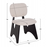 ΚΑΡΕΚΛΑ ΤΡΑΠΕΖΑΡΙΑΣ BELLISI HM18248.02 ΕΚΡΟΥ ΥΦΑΣΜΑ-PLYWOOD ΣΕ ΜΑΥΡΟ 53x56x78Υεκ. ΚΑΡΕΚΛΑ ΤΡΑΠΕΖΑΡΙΑΣ BELLISI HM18248.02 ΕΚΡΟΥ ΥΦΑΣΜΑ-PLYWOOD ΣΕ ΜΑΥΡΟ 53x56x78Υεκ.