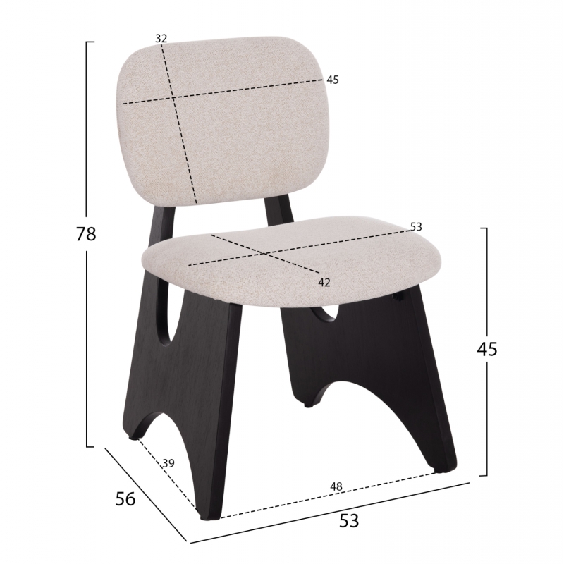 ΚΑΡΕΚΛΑ ΤΡΑΠΕΖΑΡΙΑΣ BELLISI HM18248.02 ΕΚΡΟΥ ΥΦΑΣΜΑ-PLYWOOD ΣΕ ΜΑΥΡΟ 53x56x78Υεκ. ΚΑΡΕΚΛΑ ΤΡΑΠΕΖΑΡΙΑΣ BELLISI HM18248.02 ΕΚΡΟΥ ΥΦΑΣΜΑ-PLYWOOD ΣΕ ΜΑΥΡΟ 53x56x78Υεκ.