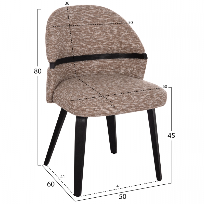 ΚΑΡΕΚΛΑ ΤΡΑΠΕΖΑΡΙΑΣ DEKKER HM18249.03 PLYWOOD ΜΑΥΡΟ--ΥΦΑΣΜΑ ΚΑΦΕ 50x60x80Υεκ. ΚΑΡΕΚΛΑ ΤΡΑΠΕΖΑΡΙΑΣ DEKKER HM18249.03 PLYWOOD ΜΑΥΡΟ--ΥΦΑΣΜΑ ΚΑΦΕ 50x60x80Υεκ.