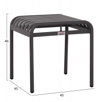 ΣΚΑΜΠΟ ΑΛΟΥΜΙΝΙΟΥ RACHEL HM6340.01 ΓΚΡΙ 45x45x46Υεκ. ΣΚΑΜΠΟ ΑΛΟΥΜΙΝΙΟΥ RACHEL HM6340.01 ΓΚΡΙ 45x45x46Υεκ.