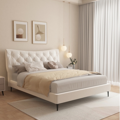 ΚΡΕΒΑΤΙ ΔΙΠΛΟ JILL HM737.03 ΥΦΑΣΜΑ ΣΕ ΜΠΕΖ--ΓΙΑ ΣΤΡΩΜΑ 160x200εκ. ΚΡΕΒΑΤΙ ΔΙΠΛΟ JILL HM737.03 ΥΦΑΣΜΑ ΣΕ ΜΠΕΖ--ΓΙΑ ΣΤΡΩΜΑ 160x200εκ.