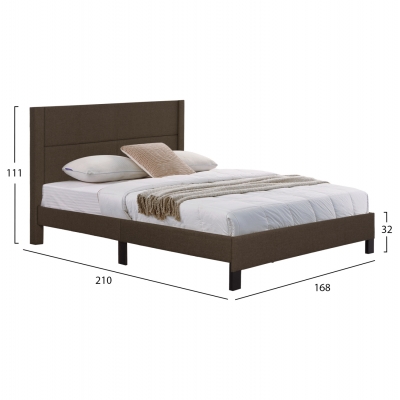 ΚΡΕΒΑΤΙ TRILLOP HM666.13 ΚΑΦΕ ΥΦΑΣΜΑ ΓΙΑ ΣΤΡΩΜΑ 160X200εκ. ΚΡΕΒΑΤΙ TRILLOP HM666.13 ΚΑΦΕ ΥΦΑΣΜΑ ΓΙΑ ΣΤΡΩΜΑ 160X200εκ.