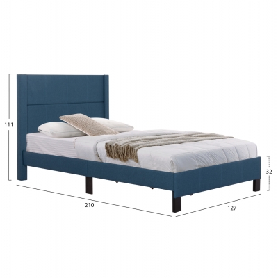 ΚΡΕΒΑΤΙ TRILLOP HM667.14 ΜΠΛΕ ΥΦΑΣΜΑ ΓΙΑ ΜΟΝΟ ΣΤΡΩΜΑ 120X200εκ. ΚΡΕΒΑΤΙ TRILLOP HM667.14 ΜΠΛΕ ΥΦΑΣΜΑ ΓΙΑ ΜΟΝΟ ΣΤΡΩΜΑ 120X200εκ.