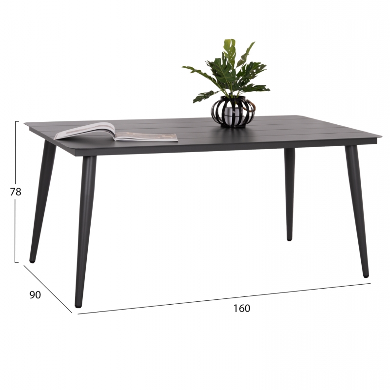 ΤΡΑΠΕΖΙ ΑΛΟΥΜΙΝΙΟΥ ΟΡΘΟΓΩΝΙΟ HIGER HM6291.01 ΓΚΡΙ 160x90x78Υεκ. ΤΡΑΠΕΖΙ ΑΛΟΥΜΙΝΙΟΥ ΟΡΘΟΓΩΝΙΟ HIGER HM6291.01 ΓΚΡΙ 160x90x78Υεκ.