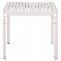 ΤΡΑΠΕΖΙ ΤΕΤΡΑΓΩΝΟ ΑΛΟΥΜΙΝΙΟΥ RACHEL HM6338.02 ΛΕΥΚΟ 80x80x75Υεκ.