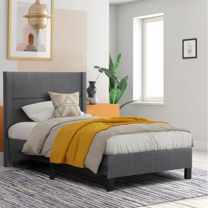 ΚΡΕΒΑΤΙ TRILLOP HM667.12 ΓΚΡΙ ΥΦΑΣΜΑ ΓΙΑ ΜΟΝΟ ΣΤΡΩΜΑ 120X200εκ. ΚΡΕΒΑΤΙ TRILLOP HM667.12 ΓΚΡΙ ΥΦΑΣΜΑ ΓΙΑ ΜΟΝΟ ΣΤΡΩΜΑ 120X200εκ.