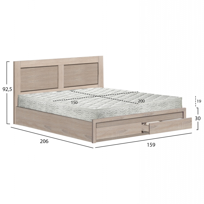 ΚΡΕΒΑΤΙ ΔΙΠΛΟ ΜΕ ΣΥΡΤΑΡΙΑ & ΣΤΡΩΜΑ CAPRI HM21169 ΜΕΛΑΜΙΝΗ SONAMA--ΓΙΑ 150x200εκ ΚΡΕΒΑΤΙ ΔΙΠΛΟ ΜΕ ΣΥΡΤΑΡΙΑ & ΣΤΡΩΜΑ CAPRI HM21169 ΜΕΛΑΜΙΝΗ SONAMA--ΓΙΑ 150x200εκ
