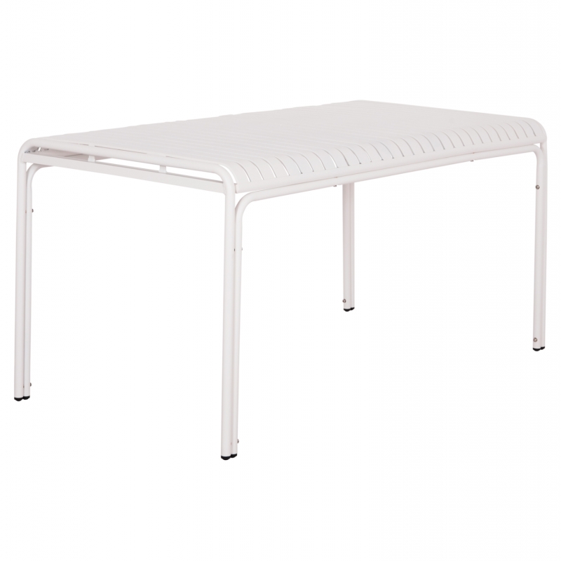 ΤΡΑΠΕΖΙ ΑΛΟΥΜΙΝΙΟΥ RACHEL HM6339.02 ΛΕΥΚΟ 150x80x75Υεκ.