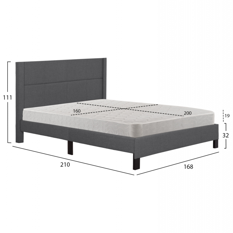 ΚΡΕΒΑΤΙ ΔΙΠΛΟ & ΣΤΡΩΜΑ TRILLOP HM21202.12 ΓΚΡΙ ΥΦΑΣΜΑ--ΓΙΑ 160x200εκ ΚΡΕΒΑΤΙ ΔΙΠΛΟ & ΣΤΡΩΜΑ TRILLOP HM21202.12 ΓΚΡΙ ΥΦΑΣΜΑ--ΓΙΑ 160x200εκ