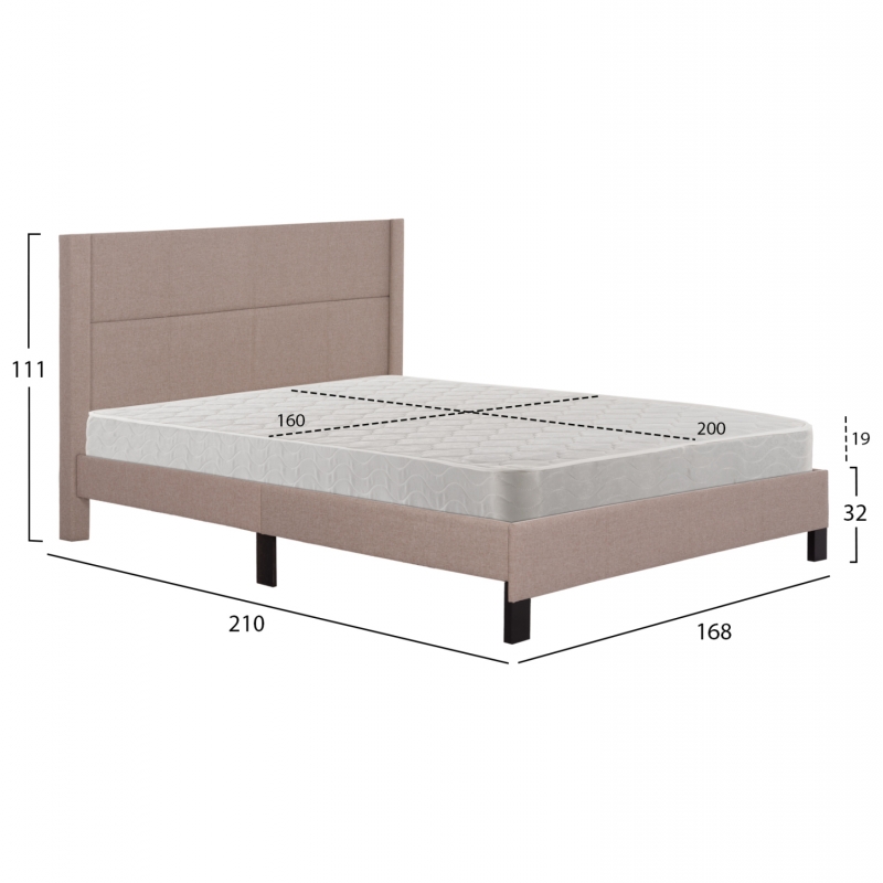 ΚΡΕΒΑΤΙ ΔΙΠΛΟ & ΣΤΡΩΜΑ TRILLOP HM21202.15 ΜΠΕΖ ΥΦΑΣΜΑ--ΓΙΑ 160x200εκ ΚΡΕΒΑΤΙ ΔΙΠΛΟ & ΣΤΡΩΜΑ TRILLOP HM21202.15 ΜΠΕΖ ΥΦΑΣΜΑ--ΓΙΑ 160x200εκ