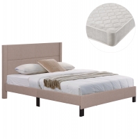 ΚΡΕΒΑΤΙ ΔΙΠΛΟ & ΣΤΡΩΜΑ TRILLOP HM21202.15 ΜΠΕΖ ΥΦΑΣΜΑ--ΓΙΑ 160x200εκ ΚΡΕΒΑΤΙ ΔΙΠΛΟ & ΣΤΡΩΜΑ TRILLOP HM21202.15 ΜΠΕΖ ΥΦΑΣΜΑ--ΓΙΑ 160x200εκ