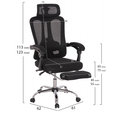 ΚΑΡΕΚΛΑ ΓΡΑΦΕΙΟΥ BARNET HM18258.01 ΜΑΥΡΟ MESH-ΜΑΥΡΟΣ ΣΚΕΛΕΤΟΣ NYLON 61x62x123Υ ΚΑΡΕΚΛΑ ΓΡΑΦΕΙΟΥ BARNET HM18258.01 ΜΑΥΡΟ MESH-ΜΑΥΡΟΣ ΣΚΕΛΕΤΟΣ NYLON 61x62x123Υ