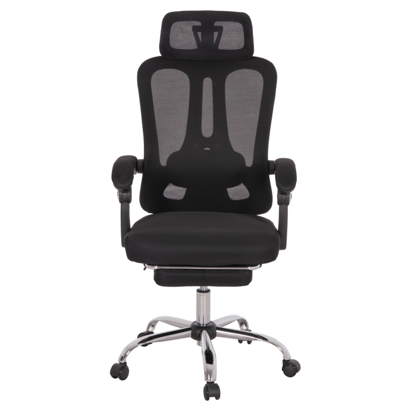 ΚΑΡΕΚΛΑ ΓΡΑΦΕΙΟΥ BARNET HM18258.01 ΜΑΥΡΟ MESH-ΜΑΥΡΟΣ ΣΚΕΛΕΤΟΣ NYLON 61x62x123Υ
