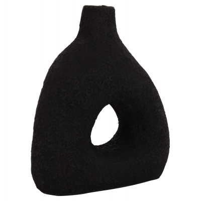 ΕΠΙΤΡΑΠΕΖΙΟ ΔΙΑΚΟΣΜΗΤΙΚΟ ΒΑΖΟ DECANT HM4667.01Μ ΤΕΡΑΚΟΤΑ ΣΕ ΜΑΥΡΟ--17x6.5x20Υεκ.