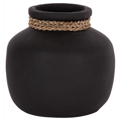 ΕΠΙΤΡΑΠΕΖΙΟ ΔΙΑΚΟΣΜΗΤΙΚΟ ΒΑΖΟ CAMMER HM4687.01S ΤΕΡΑΚΟΤΑ ΣΕ ΜΑΥΡΟ--Φ22x20Υεκ.