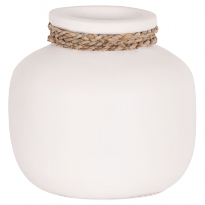 ΕΠΙΤΡΑΠΕΖΙΟ ΔΙΑΚΟΣΜΗΤΙΚΟ ΒΑΖΟ CAMMER HM4687.02S ΤΕΡΑΚΟΤΑ ΣΕ ΛΕΥΚΟ--Φ22x20Υεκ.