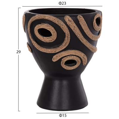 ΕΠΙΤΡΑΠΕΖΙΟ ΔΙΑΚΟΣΜΗΤΙΚΟ ΒΑΖΟ DEAN HM4678.01 ΤΕΡΑΚΟΤΑ ΣΕ ΜΑΥΡΟ--Φ23x29Υεκ. ΕΠΙΤΡΑΠΕΖΙΟ ΔΙΑΚΟΣΜΗΤΙΚΟ ΒΑΖΟ DEAN HM4678.01 ΤΕΡΑΚΟΤΑ ΣΕ ΜΑΥΡΟ--Φ23x29Υεκ.