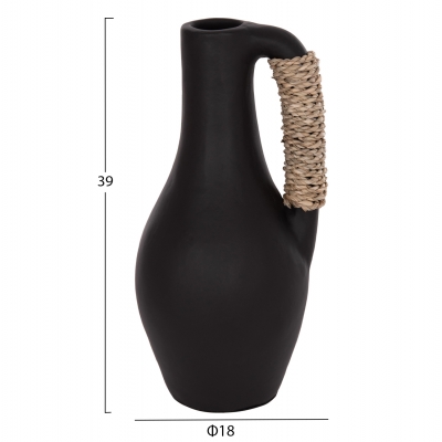 ΕΠΙΤΡΑΠΕΖΙΟ ΔΙΑΚΟΣΜΗΤΙΚΟ ΒΑΖΟ CAMMER HM4687.01L ΤΕΡΑΚΟΤΑ ΣΕ ΜΑΥΡΟ--Φ18x39Υεκ. ΕΠΙΤΡΑΠΕΖΙΟ ΔΙΑΚΟΣΜΗΤΙΚΟ ΒΑΖΟ CAMMER HM4687.01L ΤΕΡΑΚΟΤΑ ΣΕ ΜΑΥΡΟ--Φ18x39Υεκ.