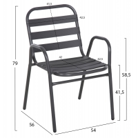 ΣΕΤ ΤΡΑΠΕΖΑΡΙΑΣ 5ΤΜΧ ADAM HM21219 ΚΑΡΕΚΛΕΣ ΜΕΤΑΛΛΙΚΕΣ & ΤΡΑΠΕΖΙ 110x60 ΓΚΡΙ ΣΕΤ ΤΡΑΠΕΖΑΡΙΑΣ 5ΤΜΧ ADAM HM21219 ΚΑΡΕΚΛΕΣ ΜΕΤΑΛΛΙΚΕΣ & ΤΡΑΠΕΖΙ 110x60 ΓΚΡΙ