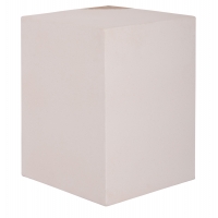 ΒΟΗΘΗΤΙΚΟ ΤΡΑΠΕΖΙ LEIA HM18163.02 FIBER CEMENT ΛΕΥΚΟ-ΞΥΛΟ TEAK 32.5x32.5x46Υεκ.