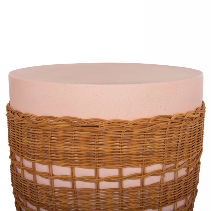 ΒΟΗΘΗΤΙΚΟ ΤΡΑΠΕΖΙ VILHENA HM18166 FIBER CEMENT ΡΟΖ-RATTAN ΦΥΣΙΚΟ Φ44.5x45Υεκ. ΒΟΗΘΗΤΙΚΟ ΤΡΑΠΕΖΙ VILHENA HM18166 FIBER CEMENT ΡΟΖ-RATTAN ΦΥΣΙΚΟ Φ44.5x45Υεκ.