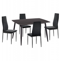ΣΕΤ ΤΡΑΠΕΖΑΡΙΑΣ 5ΤΜΧ RAVEN HM21224.02 ΚΕΡΑΜΙΚΟ TOP ΜΑΥΡΟ ΜΑΡΜΑΡΟ--ΒΕΛΟΥΔΟ ΜΑΥΡΟ