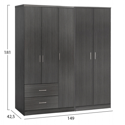 ΝΤΟΥΛΑΠΑ 5ΦΥΛΛΗ CAESAR HM21234.01 ΜΕΛΑΜΙΝΗ ΧΡΩΜΑ ZEBRANO 150x42.5x181Υεκ ΝΤΟΥΛΑΠΑ 5ΦΥΛΛΗ CAESAR HM21234.01 ΜΕΛΑΜΙΝΗ ΧΡΩΜΑ ZEBRANO 150x42.5x181Υεκ