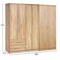 ΝΤΟΥΛΑΠΑ 6ΦΥΛΛΗ BLAKELY HM21235.02 ΜΕΛΑΜΙΝΗ ΧΡΩΜΑ SONAMA 201x43x181Υεκ ΝΤΟΥΛΑΠΑ 6ΦΥΛΛΗ BLAKELY HM21235.02 ΜΕΛΑΜΙΝΗ ΧΡΩΜΑ SONAMA 201x43x181Υεκ