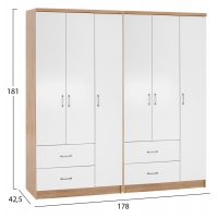 ΝΤΟΥΛΑΠΑ 6ΦΥΛΛΗ CAESAR HM21236.02 ΜΕΛΑΜΙΝΗ SONAMA & ΛΕΥΚΟ 180x42,5Χ181Υεκ. ΝΤΟΥΛΑΠΑ 6ΦΥΛΛΗ CAESAR HM21236.02 ΜΕΛΑΜΙΝΗ SONAMA & ΛΕΥΚΟ 180x42,5Χ181Υεκ.