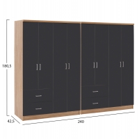ΝΤΟΥΛΑΠΑ 8ΦΥΛΛΗ BRIANA HM21237.01 ΜΕΛΑΜΙΝΗ SONAMA & ΣΚΟΥΡΟ ΓΚΡΙ 241x42,5Χ180,5Υεκ. ΝΤΟΥΛΑΠΑ 8ΦΥΛΛΗ BRIANA HM21237.01 ΜΕΛΑΜΙΝΗ SONAMA & ΣΚΟΥΡΟ ΓΚΡΙ 241x42,5Χ180,5Υεκ.