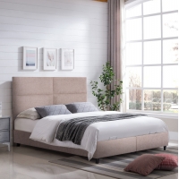 ΚΡΕΒΑΤΙ MILO ΜΕ ΑΠΟΘ.ΧΩΡΟ HM738.22 ΜΠΕΖ TEDDY ΥΦΑΣΜΑ ΓΙΑ ΣΤΡΩΜΑ 140x200εκ