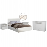ΣΕΤ ΚΡΕΒΑΤΟΚΑΜΑΡΑΣ 5ΤΜΧ ADLER HM11758.03 ΜΕΛΑΜΙΝΗ ΛΕΥΚΗ-ΓΙΑ ΣΤΡΩΜΑ 160x200εκ