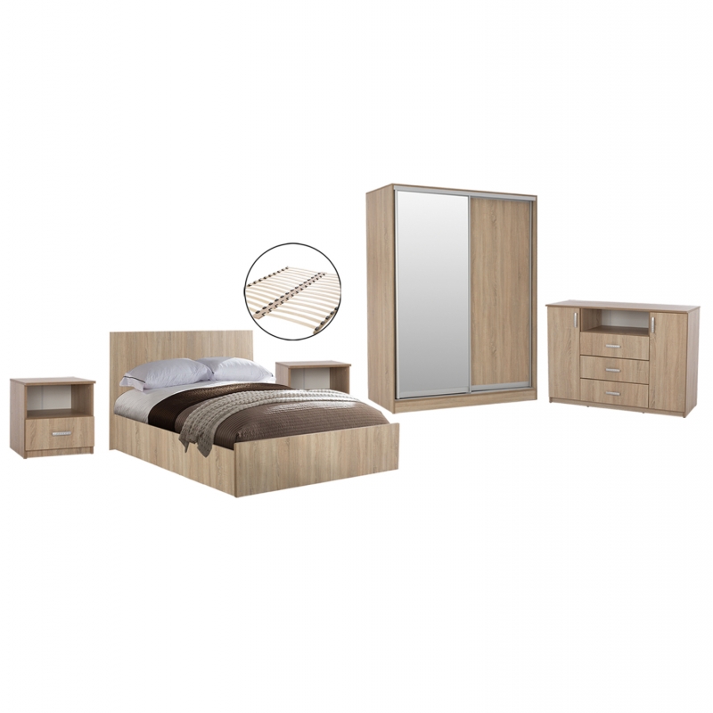 ΣΕΤ ΚΡΕΒΑΤΟΚΑΜΑΡΑΣ 6ΤΜΧ ADLER HM11759 ΜΕΛΑΜΙΝΗ SONAMA OAK-ΓΙΑ ΣΤΡΩΜΑ 160x200εκ ΣΕΤ ΚΡΕΒΑΤΟΚΑΜΑΡΑΣ 6ΤΜΧ ADLER HM11759 ΜΕΛΑΜΙΝΗ SONAMA OAK-ΓΙΑ ΣΤΡΩΜΑ 160x200εκ