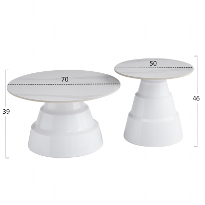 ΣΕΤ 2 ΤΡΑΠΕΖΙΑ ΣΑΛΟΝΙΟΥ LIDOX HM18306.01 SINTERED STONE TOPS KAI ΒΑΣΕΙΣ--ΛΕΥΚΑ Φ50 & Φ70 ΣΕΤ 2 ΤΡΑΠΕΖΙΑ ΣΑΛΟΝΙΟΥ LIDOX HM18306.01 SINTERED STONE TOPS KAI ΒΑΣΕΙΣ--ΛΕΥΚΑ Φ50 & Φ70