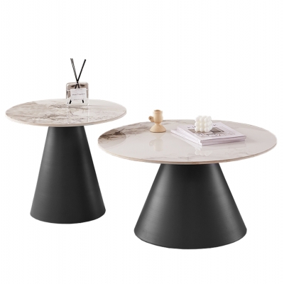 ΣΕΤ 2 ΤΡΑΠΕΖΙΑ ΣΑΛΟΝΙΟΥ RIDGE(X) HM18307.02 SINTERED STONE TOPS--ΒΑΣΕΙΣ ΜΑΥΡΕΣ Φ50 & Φ70 ΣΕΤ 2 ΤΡΑΠΕΖΙΑ ΣΑΛΟΝΙΟΥ RIDGE(X) HM18307.02 SINTERED STONE TOPS--ΒΑΣΕΙΣ ΜΑΥΡΕΣ Φ50 & Φ70