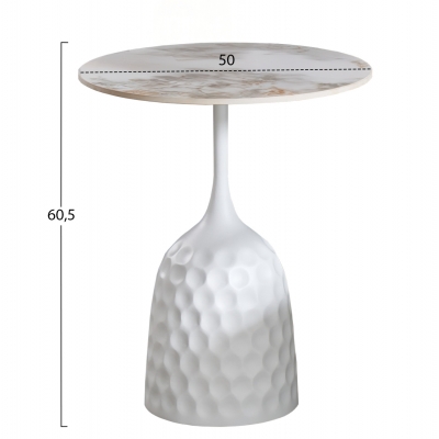 ΤΡΑΠΕΖΙ ΣΑΛΟΝΙΟΥ LONGSTEM HM18317.01 ΒΑΣΗ ΛΕΥΚΗ--SINTERED STONE CALACATA GOLD Φ50 ΤΡΑΠΕΖΙ ΣΑΛΟΝΙΟΥ LONGSTEM HM18317.01 ΒΑΣΗ ΛΕΥΚΗ--SINTERED STONE CALACATA GOLD Φ50